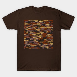 Camo Pattern - Chocolate Brown T-Shirt